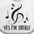 thumbnail image 4 of Inktastic Funny Music Yes Im Treble Boys or Girls Baby Bib, 4 of 4