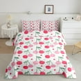 thumbnail image 1 of Erosebridal Cute Cherry Comforter Sets Twin Size, Cartoon Floral Flower Comforters & Duvets, Teens, Reversible 2 Pieces, 1 of 8