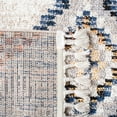 thumbnail image 6 of SAFAVIEH Morocco Comhgham Diamond Polyester Runner Rug, Grey/Rust, 2' x 5', 6 of 7
