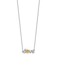 thumbnail image 2 of Auriga 14K Two-tone 1.8 mm LOVE Moving Diamond 18in Necklace for Women 18", 2 of 4