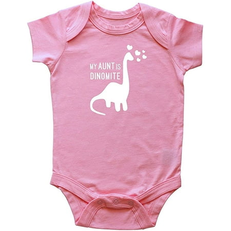 

Rocket Bug My Aunt is Dinomite Baby Bodysuit