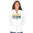 thumbnail image 3 of US Navy Logo Veteran Anchors Aweigh Zip Up Hoodie Men's Women's Brisco Brands M, 3 of 6