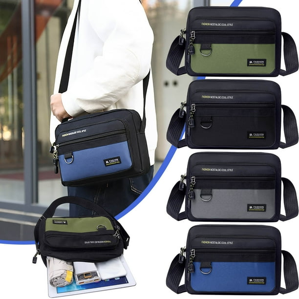 Bolso de Pecho para Hombre, Bandolera, Versátil, Informal, Pequeño, Multifuncional, para Correr, Deportes, Mochila de Pecho