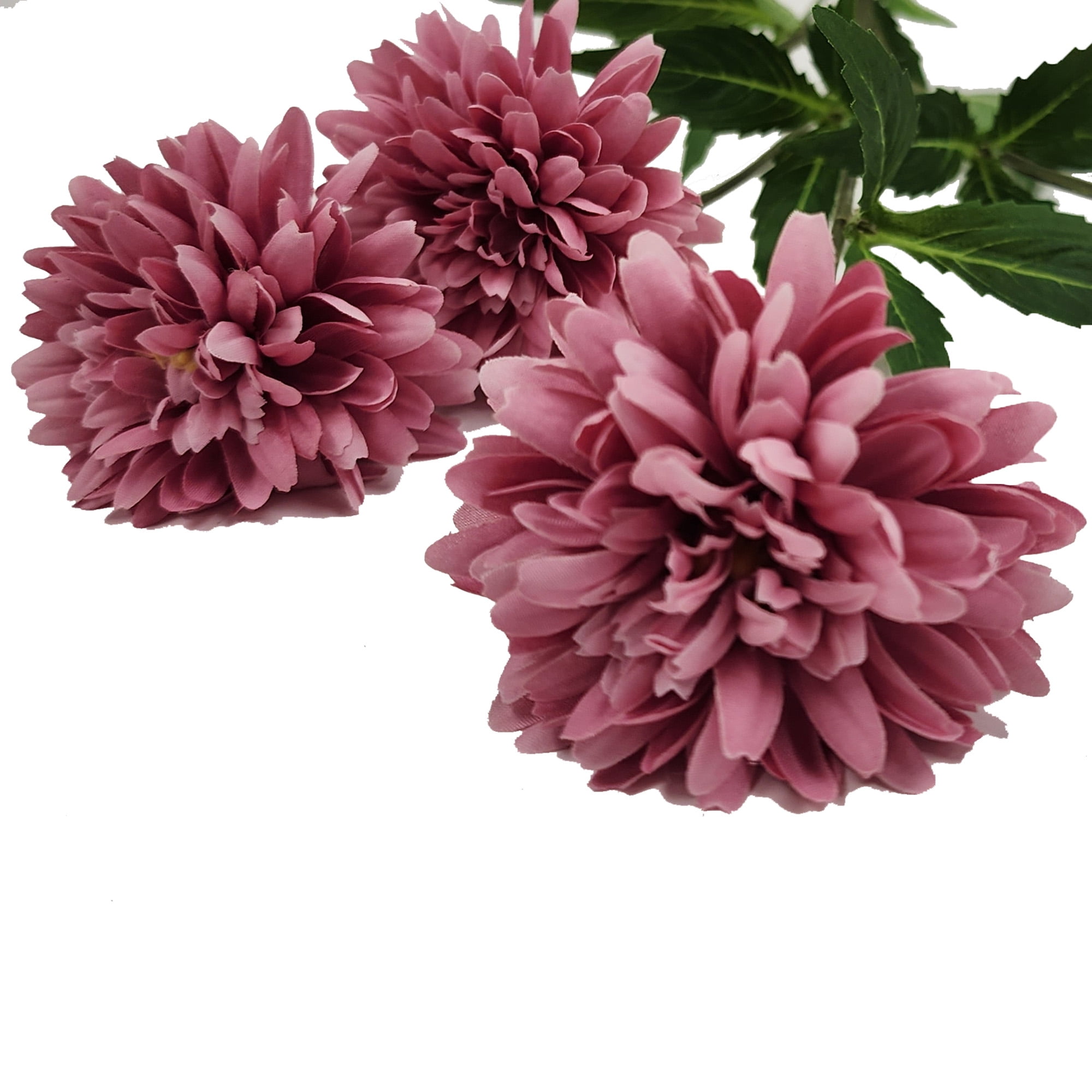(2 pack) Mainstays 31" Artificial Pink Ball Mum Indoor Stem