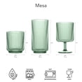 thumbnail image 4 of Mesa Acrylic Stacking Wine Glass - Pink - 15 oz - Set of 6, 4 of 5