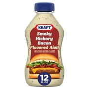 Kraft Smoky Hickory Bacon Flavored Aioli, 12 oz Bottle