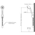 thumbnail image 2 of Builders Shoppe 3210BZ/4120BZ RV/Motorhome Replacement Non-Metallic Two Handle Tub Shower Faucet Valve Diverter with Matching Hand Held Shower Set Brushed Bronze Finish, 2 of 6