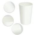 thumbnail image 4 of 2pcs Bathroom Toothbrush Tumblers PP Cup for Bathroom Kitchen Color White Gray 4.52''x3.03'', 4 of 7