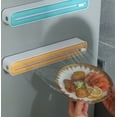 thumbnail image 5 of 2 in 1 Plastic Wrap Dispenser Cling Film Dispenser Saran Wrap Cutter Aluminum Foil Parchment Paper Injector Kitchen Tool, 5 of 5