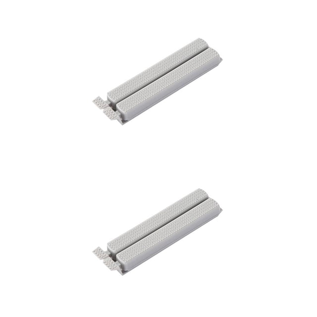 Kearding Clip sellador de bolsas de plástico, pinzas para bolsas de almacenamiento de alimentos frescos, accesorios de herramientas de cocina, gris L 2piezas