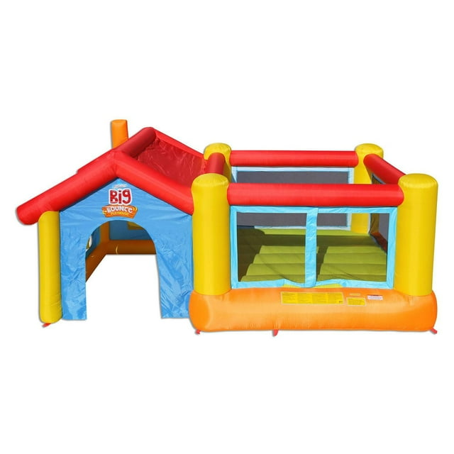 BANZAI Giant Inflatable 2-in-1 Bouncy House, Motor Included