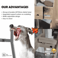 thumbnail image 5 of SHAINFUN Elevated Dog Bowls, 11in Tall Raised Dog Bowl Stand, Metal Adjustable Width Tall Elevated Dog Bowls for 7-10.6" Bowls, for Large Dogs (Bowl Not Included), 5 of 8