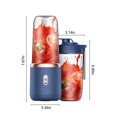 thumbnail image 3 of HLONK USB Rechargeable Portable Single Serve Blender  400ml Shakes and Juicer Cup with 6 Blades  Mini Blender for Shakes and Juicer Cup Blue, 3 of 7