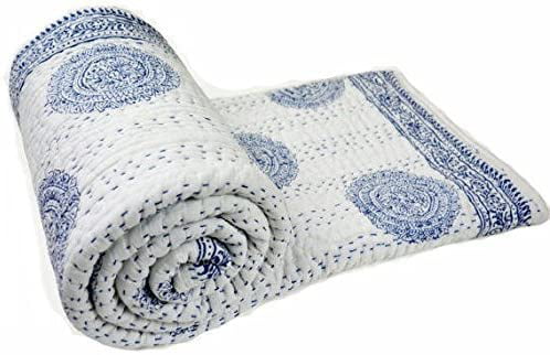 100% Cotton Hand Block Reversible Pillow Sham Cover Throw INDIAN Bohemian Decor