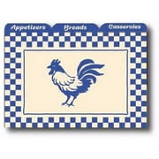 Labeleze Recipe Card Dividers 3 x 5 - Rooster