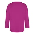 thumbnail image 2 of Camisas de Manga Larga para Hombres Imprimir Casual Cuello Redondo Blusa de Manga Corta, Camisas de Lino para Hombres, 2 of 4