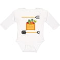 thumbnail image 3 of Inktastic Vegetable Gardener Organic Farming Boys or Girls Long Sleeve Baby Bodysuit, 3 of 5