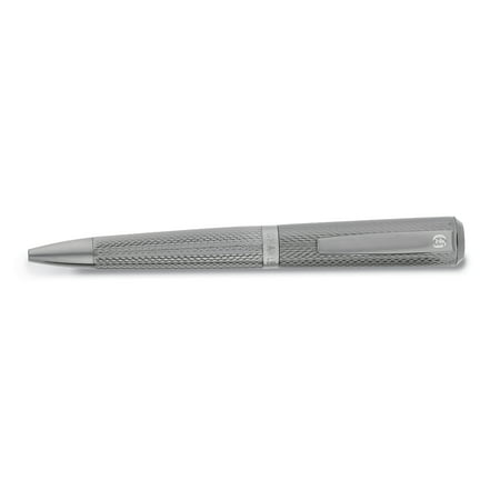 Charles Hubert Gunmetal Textured Art Deco Ballpoint (Best Cheap Ballpoint Pen)