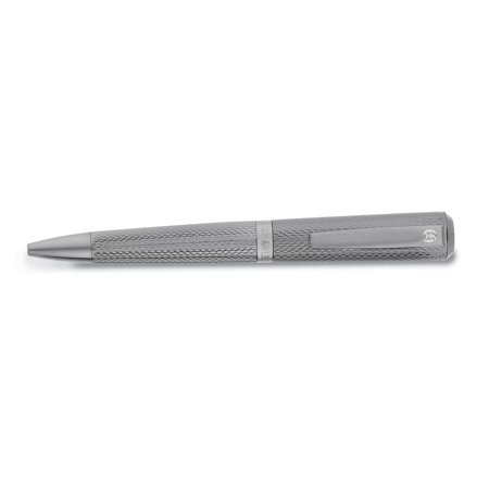Charles Hubert Gunmetal Textured Art Deco Ballpoint (Best Luxury Gel Pens)