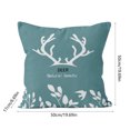 thumbnail image 3 of Almohada de ciervo, suave y cómoda, para decoración del hogar, sala de estar, dormitorio, sofá, varios tamaños disponibles, reposacabezas de algodón con estampado de ciervo., 3 of 6