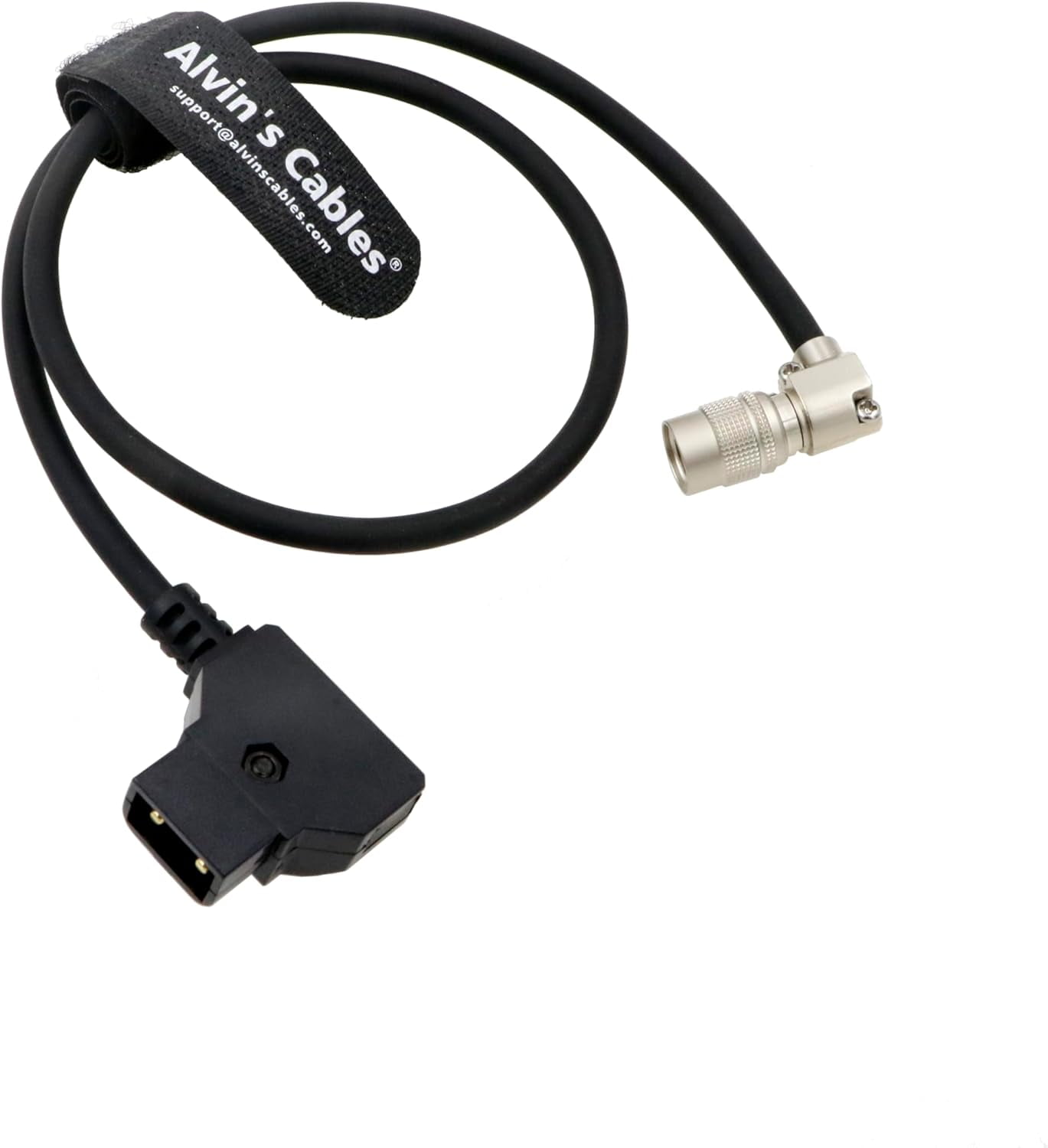 Alvin’s Cables Rotatable Right Angle Hirose 4 Pin Male to D-tap Power Cable for Sound Devices 688 644 633 MixPre-10 ii for Zoom F4 F8 F8N Recorder 50cm/19.7in