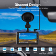 thumbnail image 3 of AQV OK770 Dashcam Front 1080P FHD - 170° Wide Angle - 3 inch Screen - 30FPS ,G-Sensor, Loop Recording, Parking Monitor, Motion Detection, WDR, 3 of 9