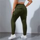 thumbnail image 2 of Pantalones de yoga para mujer con cintura ancha y pernera acampanada - Nailon/spandex, S-XXL, cintura alta, color liso, ropa deportiva, 2 of 6