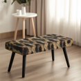 thumbnail image 4 of Whosucclay Brown Leopard Print Stretch Dining Bench Cover, Wear Resistant Bench Slipcover Washable Bench Seat Protector Rectangle Bench Cover for Dining Room, Living Room, Bedroom, 4 of 7