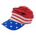 thumbnail image 3 of Dtchengua Patriotic Star-striped Flag Baseball Cap - Independence Day American Flag Hat for 4th of July Parade, Party & Outdoor Events Decoration, 3 of 6