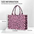 thumbnail image 3 of Large Capacity Tote Bag,Pink and Black Of Leopard Print Handbag Fashion Luxury Tote Bag,15.7"x13"x 5.1" Inches,Laptop Compatible, 3 of 6