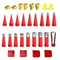 thumbnail image 1 of IMENGL Clearance! Delayuji Drill Bit Set Integrated Rubber Nozzle Tool Kit 2025 New Various Sizes Cartridge Tips Transparent Silicone Covers Silicone Pointed Cartridge Tips One Size Multi-Color, 1 of 8