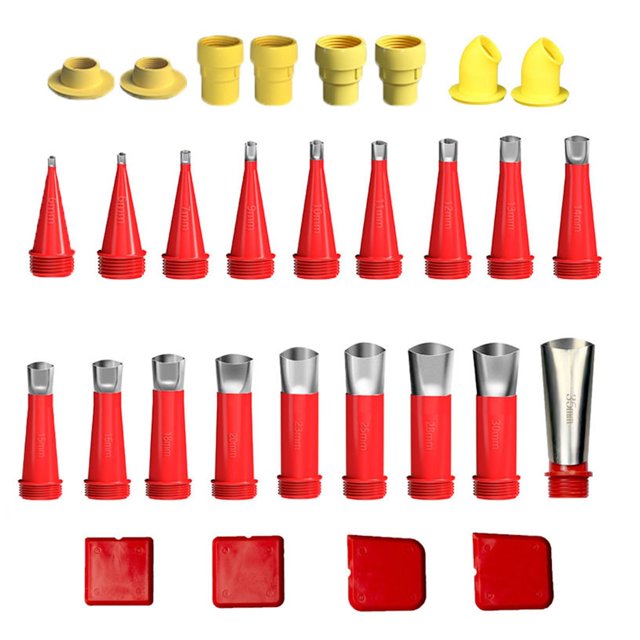 IMENGL Clearance! Delayuji Drill Bit Set Integrated Rubber Nozzle Tool Kit 2025 New Various Sizes Cartridge Tips Transparent Silicone Covers Silicone Pointed Cartridge Tips One Size Multi-Color