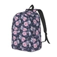 thumbnail image 2 of Daiia Flowers Vintage Canvas Backpack for Men and Women ,Hiking Backpack,Travel Laptop Bag for School,Large Capacity Backpack, 2 of 8