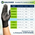 thumbnail image 7 of HALYARD Black-FIRE Nitrile Exam Gloves with Quick Check Box of 150, Black/Orange - 5.5 mil, 9.5 Inches Size Medium, Breach Detection, Powder-Free Disposable Gloves, 44757, 7 of 7