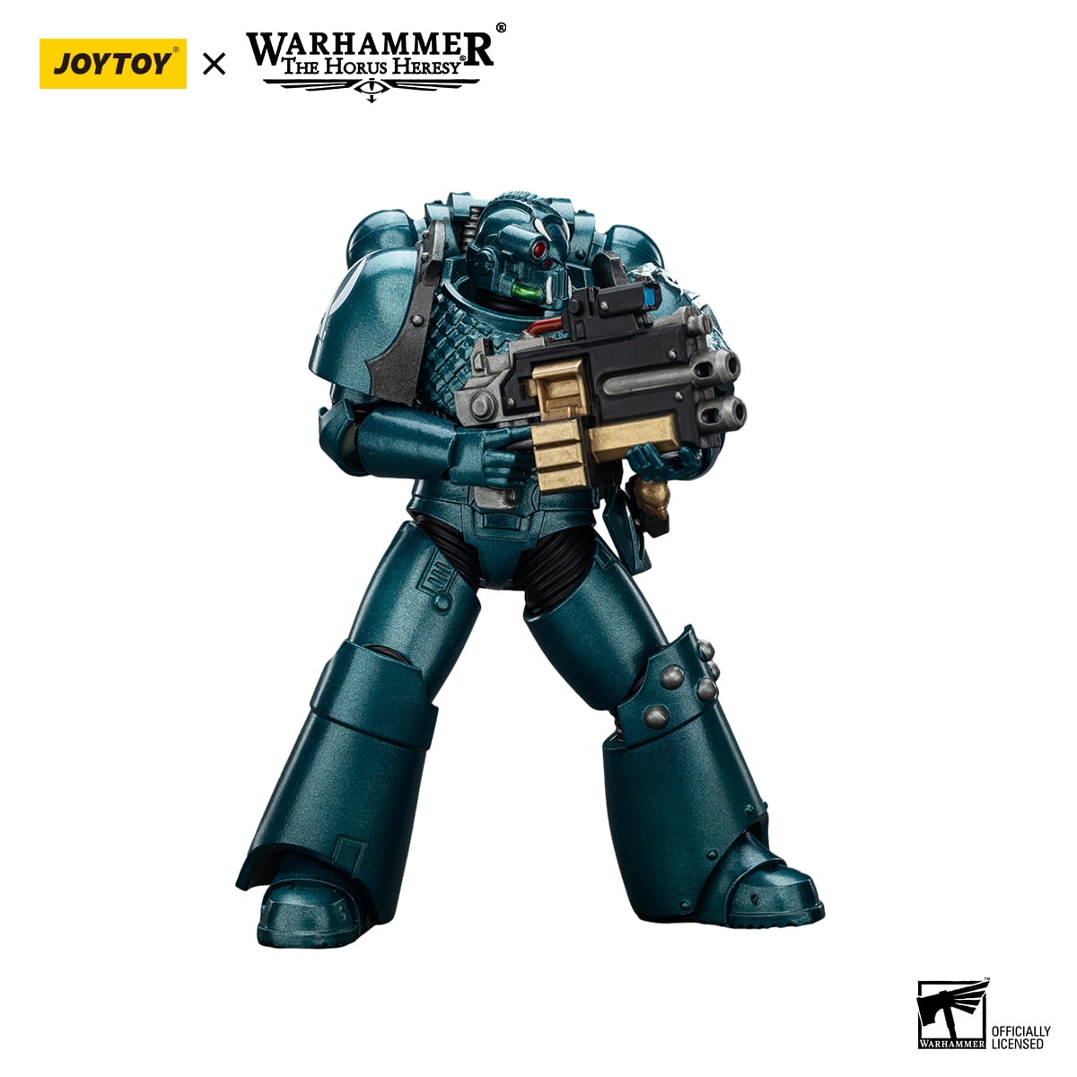 JOYTOY Warhammer 40K Alpha Legion Headhunter With Banestrike Combi-Bolter And Power Dagger 1:18 Collection Model