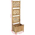 thumbnail image 4 of vidaXL Garden Raised Bed with Trellis Bamboo 40 cm, 4 of 5
