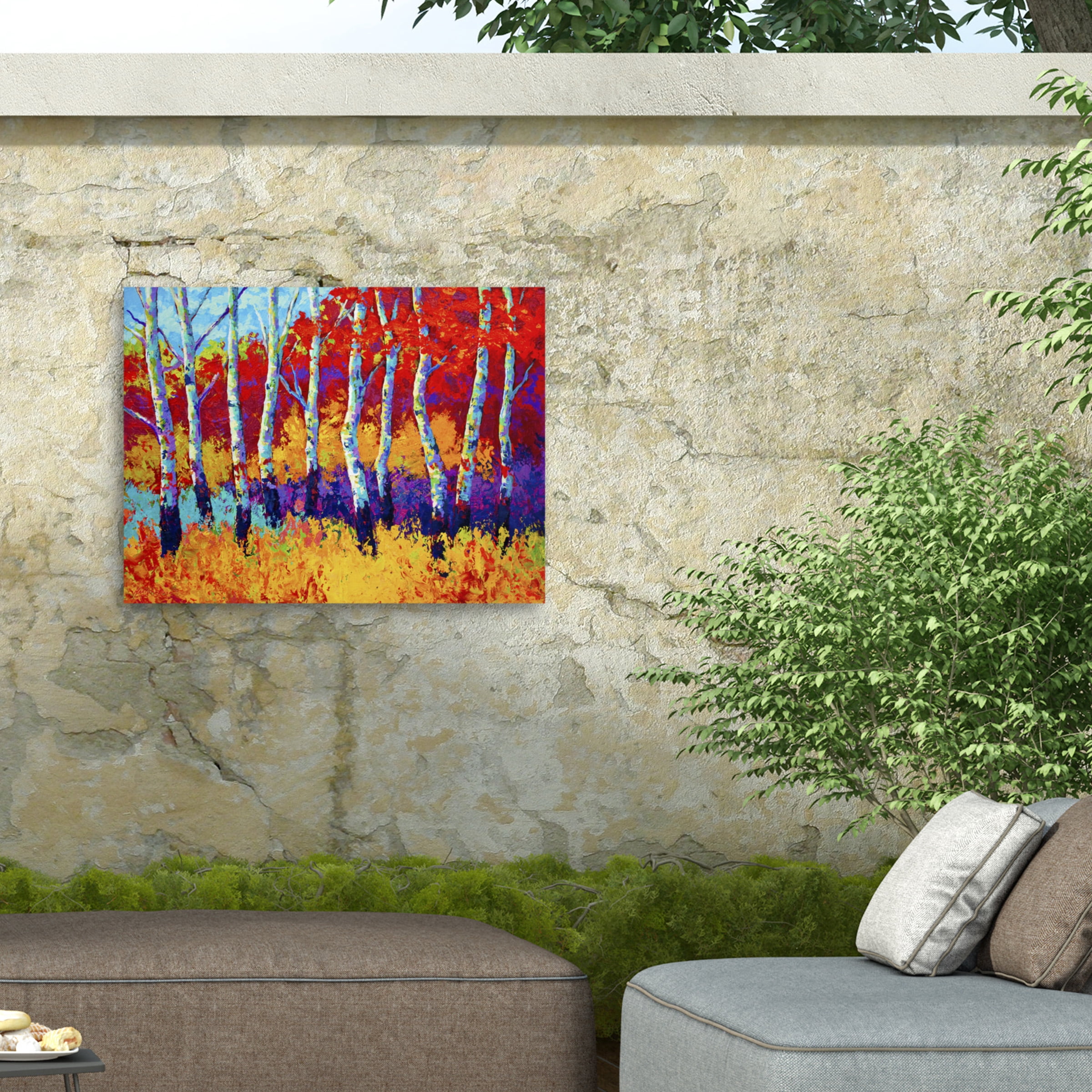 Marion Rose 'Autumn Riches' Outdoor Canvas 18x24