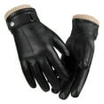 thumbnail image 3 of MIASHUI Unisex Winter Gloves for Men and Women Windproof Thermal Cold Weather Thick Solid Color Versatile Hand Black, 3 of 8