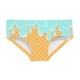thumbnail image 4 of Girls Period Swimwear Two Pieces Bikini Set Bottom Swimwear Ice Print Swimsuit Kids Two Piece Bathing Sun Swim Trunks Rash Guard Swimsuits, 4 of 4
