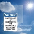 thumbnail image 6 of (2 Pack) No Storage Of Hazardous Or Flammable OSHA Notice Sign, 6 of 7