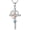 dec.-blue topaz, variant on Stethoscope Cross Necklace for Women 925 Sterling Silver Nursing Medical Pendant Necklaces with Birthstone, Doctor Nurse RN Registered Graduation Jewelry Gifts for Her