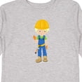 thumbnail image 4 of Inktastic Construction Worker, Blond Hair, Cute Boy, Hammer Boys Long Sleeve Toddler T-Shirt, 4 of 5