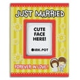 thumbnail image 1 of InkdotpotJust Married Forever In Love PhotoMagnetFrame-MagneticPhotoFramesFor Refrigerator Magnets- MiniPhotoFrames- Cute Gift ForWedding- Couple | 10 x 8 cm, 1 of 8