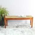 thumbnail image 4 of Nessie SeaGrass Wood Bench M4H Nessie Solid Wood Natural Seagrass Indoor Bench, 4 of 5