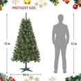 thumbnail image 2 of Jeco Caoimhe 6' Sentiments Christmas Tree with Multicolor Lights, 2 of 5