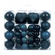 thumbnail image 2 of 48 bolas navideñas colgantes decorativas de 4 cm, 8 cm y 6 cm, con forma de lágrima. Azul marino, 2 of 9