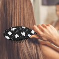 thumbnail image 3 of Spooky Halloween Ghosts Pattern Hair Brush,Girls Detangling Hair Brush,Glide Through Tangles with Ease for Wet & Dry Hair,8.8"X2.8", 3 of 7