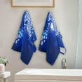 thumbnail image 3 of Coolnut Christmas Angel Hand Towels 2 PCS, Abstract Blue Kitchen Towel Ultra Soft and Highly Absorbent,Decorative Fingertip Face Towel for Bathroom Hotel, 28.3"x 14.4", 3 of 5