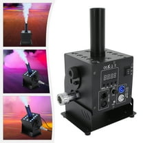 DMX Control LED CO2 Jet Machine with Multi-Color Lighting, 8-10m High Spray, 6-Channel DMX, Portable Stage Fog Effect for Concerts & Clubs