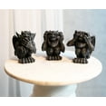 thumbnail image 1 of Voir Ailé Lunatique Entendre Ne Parler Aucun Mal Rire Mini Figurines Gargouille Ensemble, 1 of 5